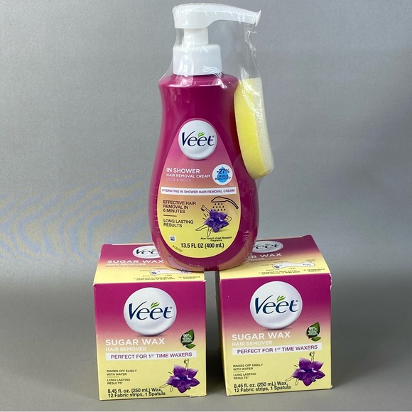 Veet Bath & Body Veet Sugar Wax Hair Remover And Veet Hair Remover